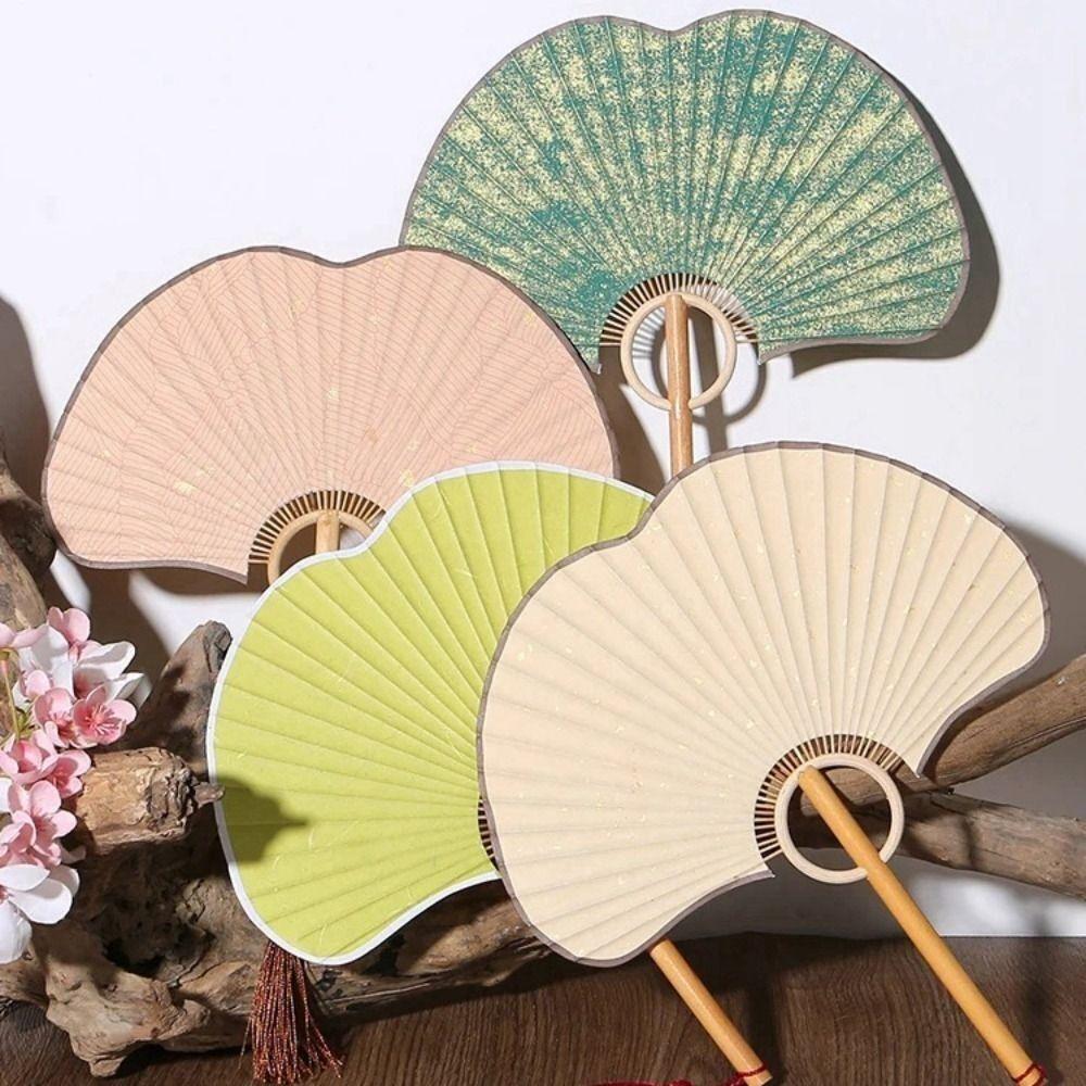 Props for Photographs Rice Paper Fan Chinese Style Hand Fan Vintage Dance Fan