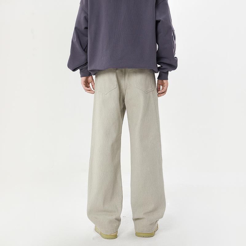 Casual Jeans Men's Autumn American Street Hip-hop Loose Straight Wide-leg Trousers