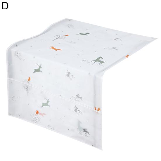 Refrigerator Dust Cover Dust-proof with Pockets PEVA Safety Protection Refrigerator Cloth for Home