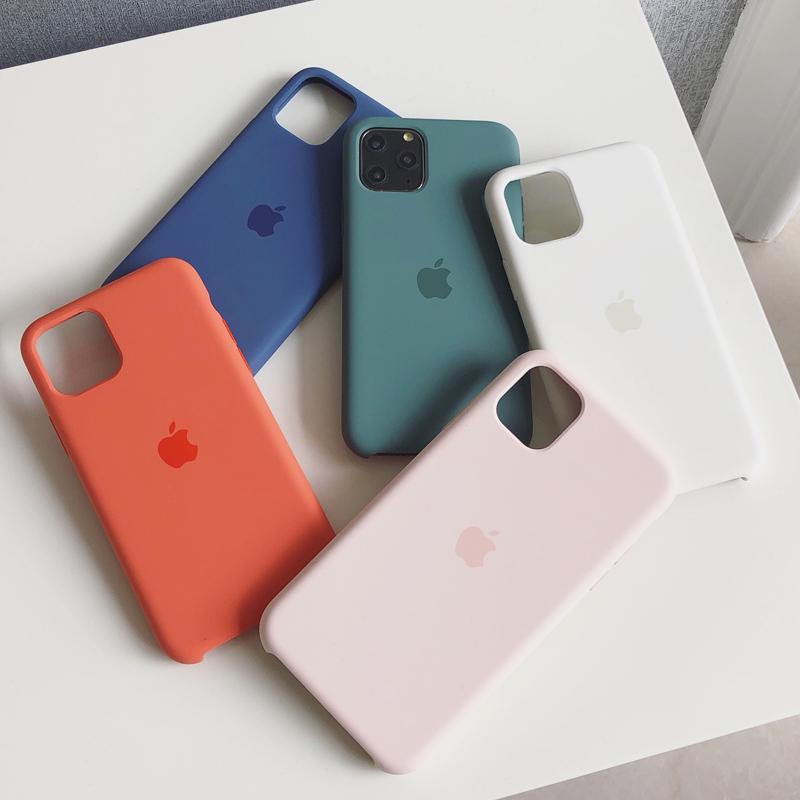 Buy For iPhone 11Pro Max XS XR Original Liquid Silicone Case For iPhone ...
