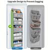 5-Shelf Hanging Storage Organizer - Behind Door Anti-Tilt 5 Large Capacity Pockets Suitable for Bedroom Bathroom
