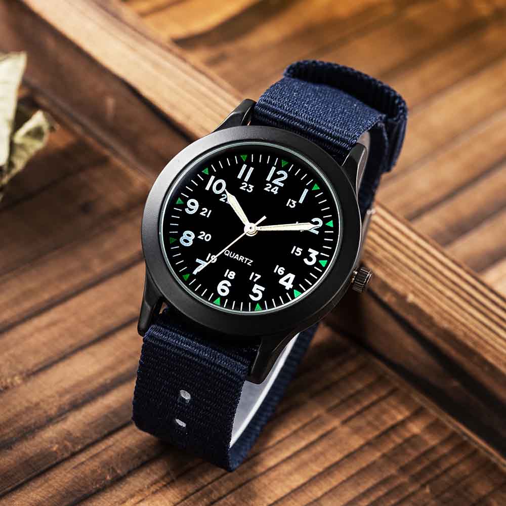 New Arrival Cute Nylon Strap Watch Birthday Christmas Gift Girls Boys Wristwatch Children's Day Gift Kids Gifts