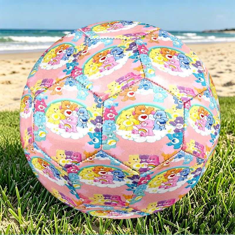 Care Bears Print Size 5 Soccer Ball, PU Wear Resistant Football for Match Training and Daily Practice, Birthday Gift for Soccer Fans