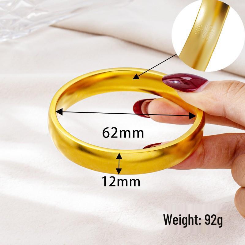 Vietnamese Gold Heritage Lotus Bracelet for Women: Long-Lasting, Ancient Chinese Style, Colorfast Simulation