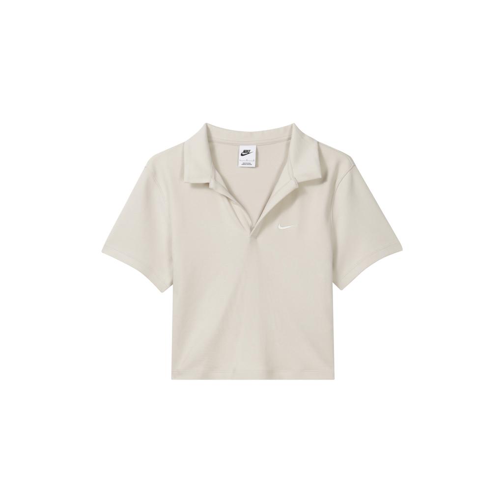 New Nike Sportswear Polo Shirt Women's Light Rosewood Umber DV7885-104