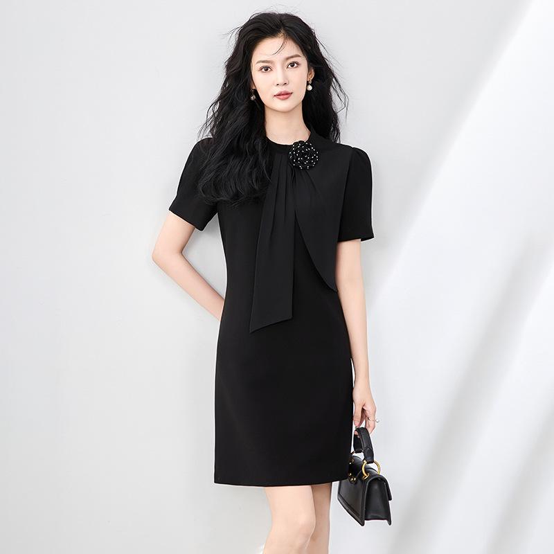 

Элегантное вечернее платье с бисером, 3D-цветочным кружевом и лентами, в стиле South Oil Fashion S чёрный