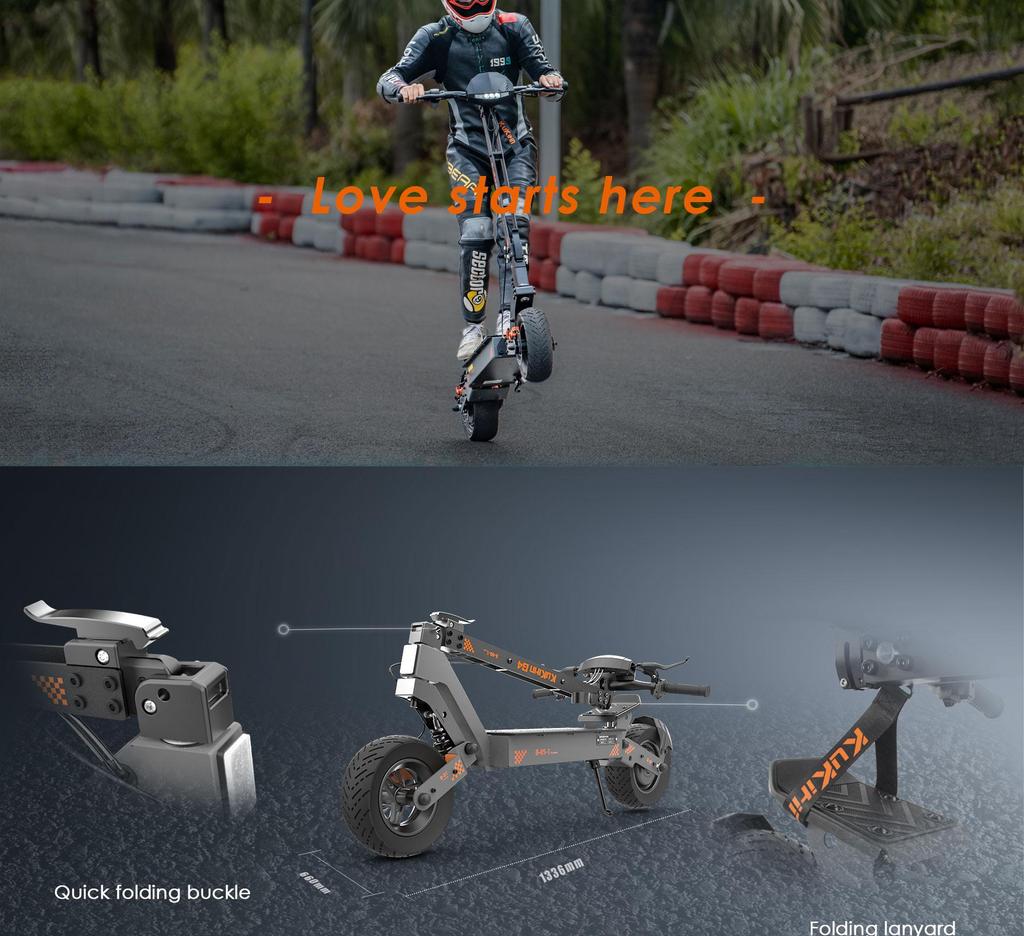 Electric Scooter Adult Kukirin G4 2400W Motor Top Speed 70Km/h Foldable Electric Scooter 60V 20AH Max Range 75Km Load 120Kg