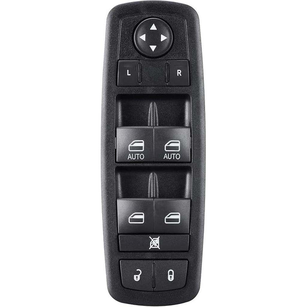 Front Driver Side Master Power Window Switch for 2009-2015 Dodge Ram 1500 2500 3500, 08-20 Dodge Grand Caravan/08-16 Chrysle Town Country Door Lock
