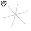 M MBAT 6pcs/set Shelf Drum Long Screws Shelf Drum Repair Tool Set Alloy Material Silver Long Screws Percussion Instrument Parts