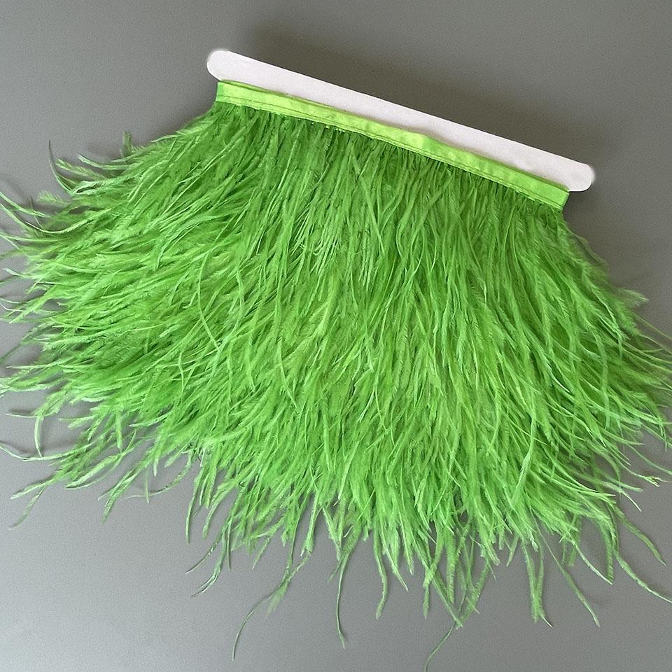 FeatherOstrich Feathers Trim 10 Meter 13-18 CM Feather Plumes Ribbon Selvage For DIY Wedding Dress Decoration Crafts Accessories