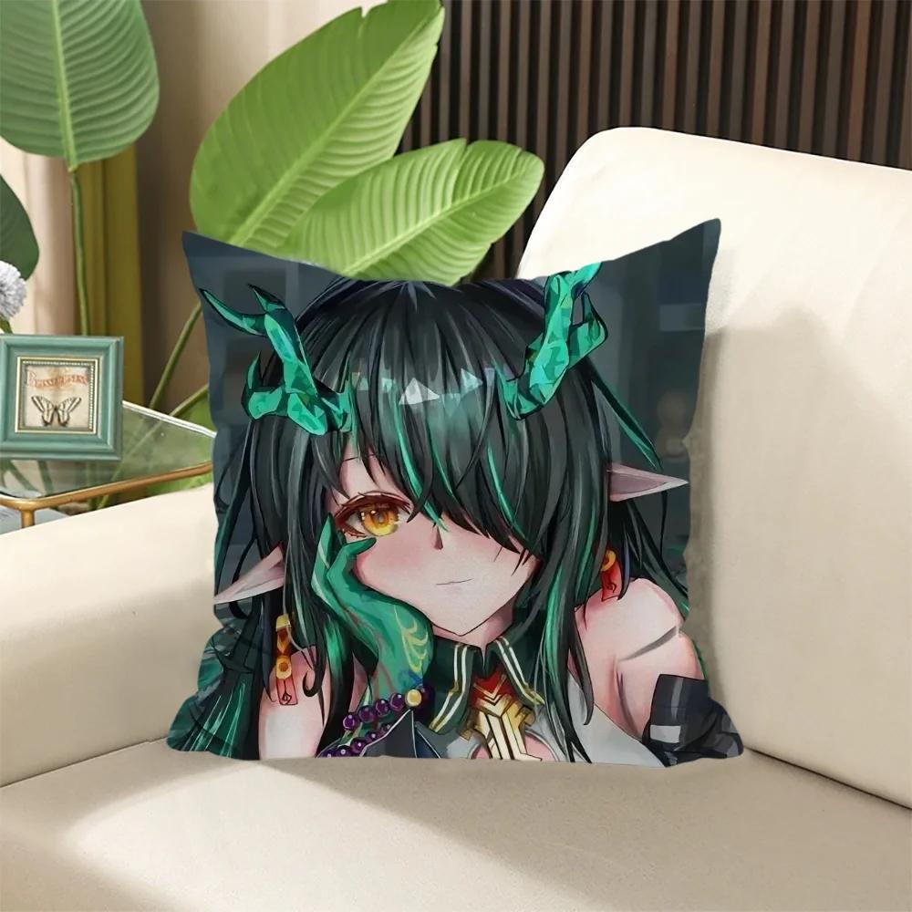 Arknights Decorative Pillows for Sofa Elegant Room Cushions Covers Cushion Cover  ×  Pillow Cases × Stuffed Sleep Home