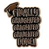 Graduation Enamel Pin for Graduation Hat, Graduate Hat Lapel Pin, Graduate Enamel Lapel Pin Graduation Gift for Student