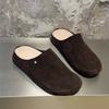 Outdoor lazy one-pedal summer new breathable half-pack slippers fashion versatile sandals 65167 brown-J