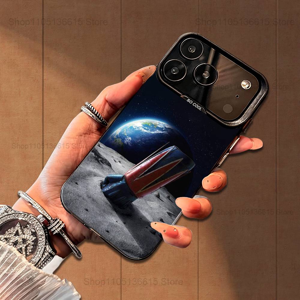 R-Robot G-Goldorak Anime UFO Phone Case For iPhone 16,15,14,17,13,12,11,Mini,Pro,SE,XS,MAX,Black Matte Silicone Cover