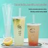 HUIHUADU Individually Wrapped Disposable Milk Tea Straws