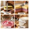 3Pcs/Set Cream Spatula, 6/8/10 Inch Stainless Steel Blades Offset Spatula, Ergonomic Non-Slip Handle Cake Spatula for Cake Decorating, Baking & Pastry
