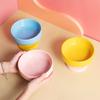 Creative Pet High Footed Cup Bowl Dopamine Color Dog Food Feeding Basin Cat Bowl Kitten