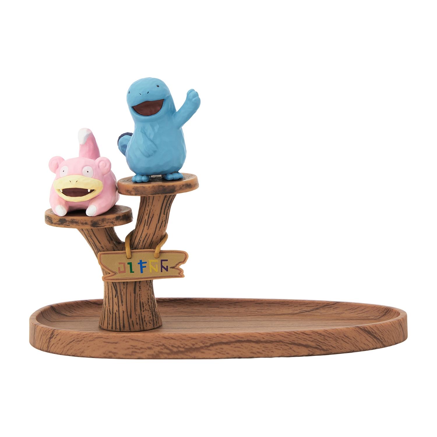 

Pokemon Concierge Wood Style Accessory Tray Slowpoke & Quagsire NEW