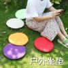 38CM Outdoor Thicken Circular Sponge Seat Cushion Colorful Chair Starps Picnic Cushions Simple Fabric Dining Chair Seat Cushion