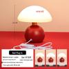 Red Mushroom Desk Lamp - Perfect for Bedroom, Bedside, or Wedding Decor, Adds a Festive Atmosphere.