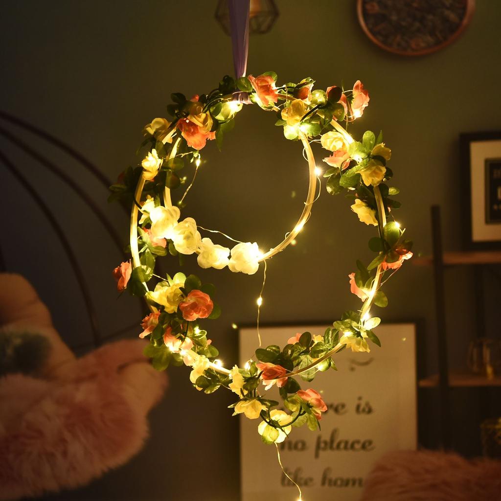 5 Pezzi 10/15/18/20/23/26cm Anello di Legno Cerchio di Bambù Cornice Ghirlanda Fai-da-te Cerchio Decorativo Strumenti per Artigianato Decorazione Matrimonio Natale
