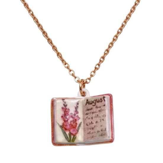 Flower Pendant Necklace Copper 17 Mm 1 Pc