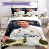 Cristiano Ronaldo Bedding Set Breathable Duvet Cover with Pillowcases Decorative Bed Linen for Bedroom Home Decoration Birthday Gift