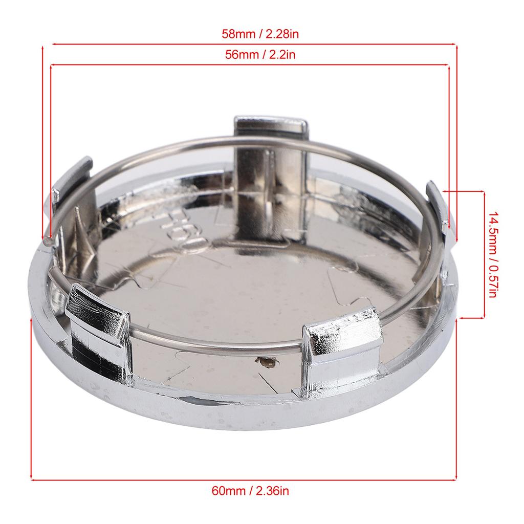 4Pcs 60mm Wheel Center Hub Cap Wheel Center Hub Cover Tire Protection Tool Universal Tyre Center Rim Hub Caps