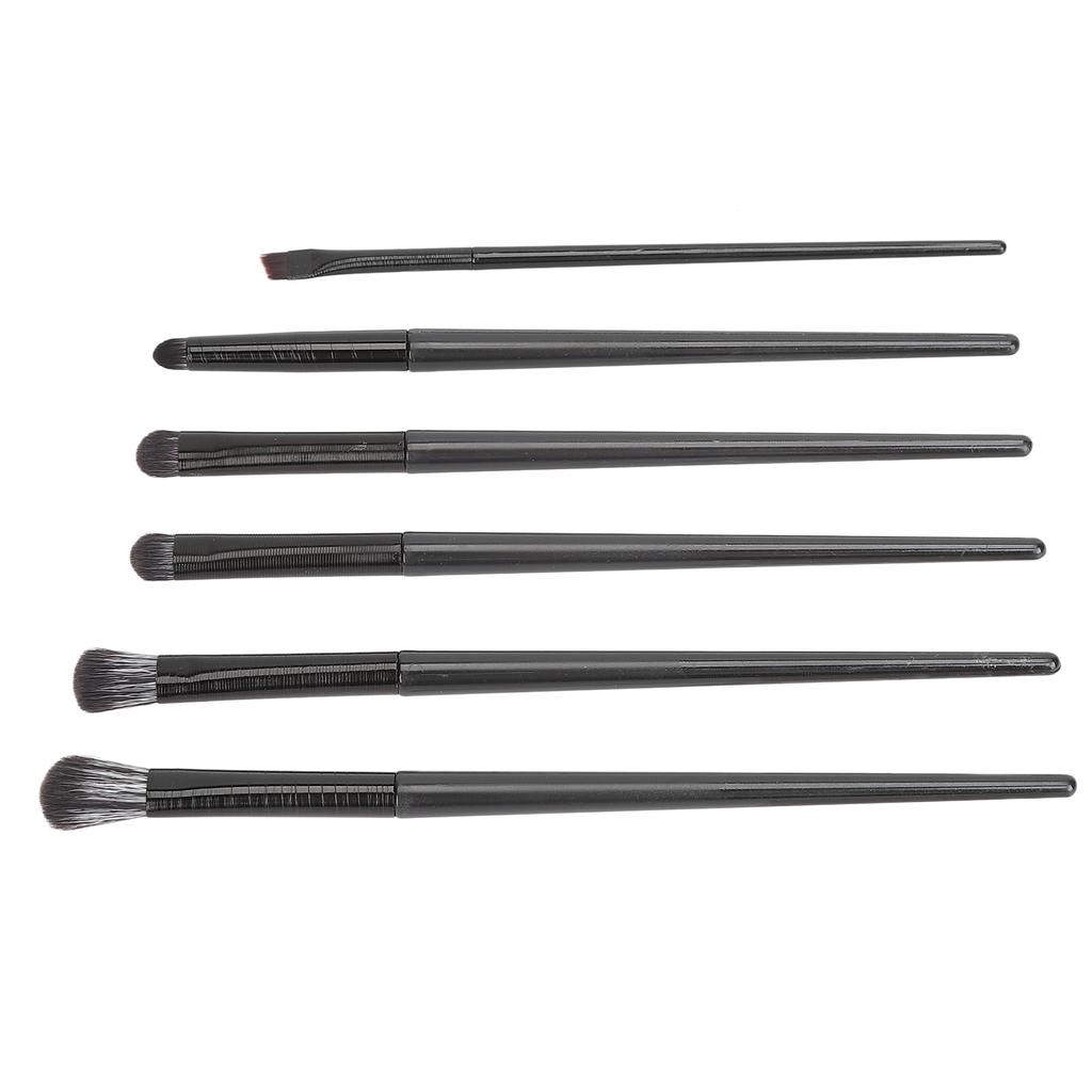 6pcs Eye Shadow Brushes Soft Fluffy Hair Easy Coloring Comfortable Grip Detail Makeup Brush Kit for Eyes