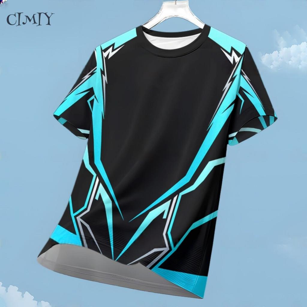 Sportliches Freizeit-Jersey für Herren, Dry-Fit-Shirt, für Outdoor-Laufen, Radfahren, Kurzarm, Atmungsaktiv, Fitnessstudio-Kleidung, Rundhals-T-Shirt