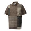 Men's Big Size Polo Shirt Short Sleeve Breathable Golf Shirt Casual Workwear Collared Button Up Shirt with Checkered Print