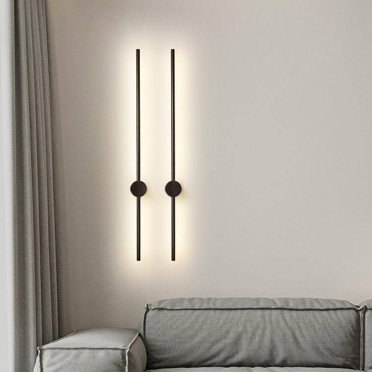 Nordic Rotatable Long Strip Wall Lamp - Modern Luxury for Living Room or Bedroom