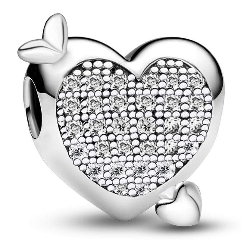 Copper Starry Red Love Heart Sunflower Charms Bead Fit Diy Bracelet Bangle Making Gift Of High Quality Jewelry