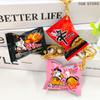 Dollhouse Decoration Mini Snacks Simulation Pendant Instant Noodles Keychain For The New Year Bag Pendant Car Key Ring Gifts