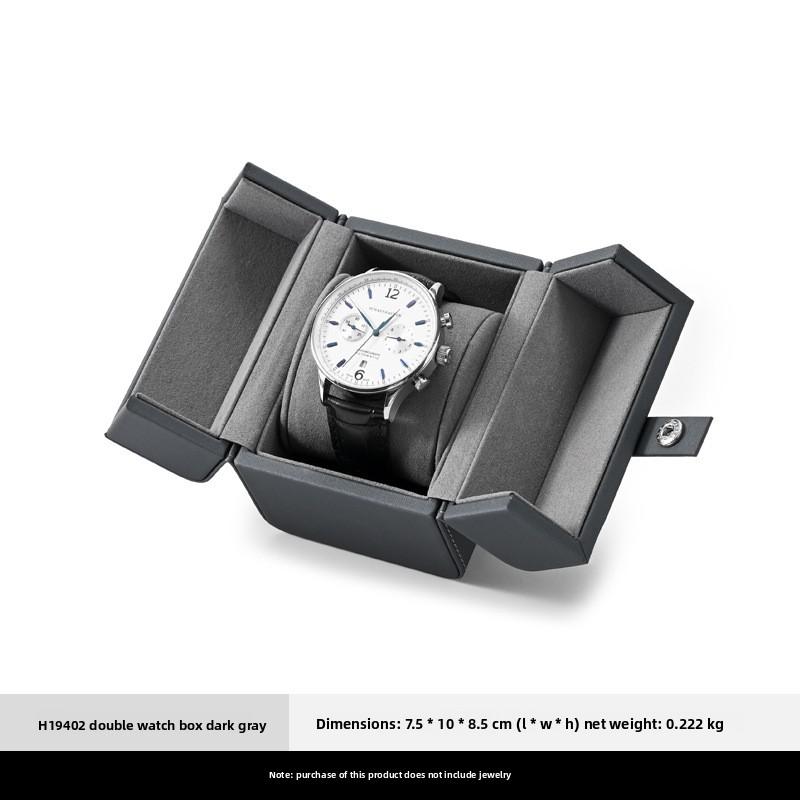 

PU Leather Bi-Fold Watch Box, Portable Travel Wristwatch Storage Case, Watch Gift Packaging Box