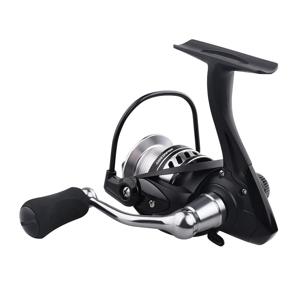 Ashconfish Spinning Reel PE Line General Purpose Fishing Reversible Handle EVA Handle BF5000 7+1BB Included, Reel, (Left/Right), Knob,