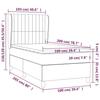 3128667 vidaXL Divan Bed with Mattress Blue 100x200 Cm Fabric