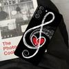 Music Note Symbol Piano Phone Case For Samsung Galaxy S22 S23 S24 Ultra S20 S21 S24 FE S9 S10 Plus Note 10 20 Ultra