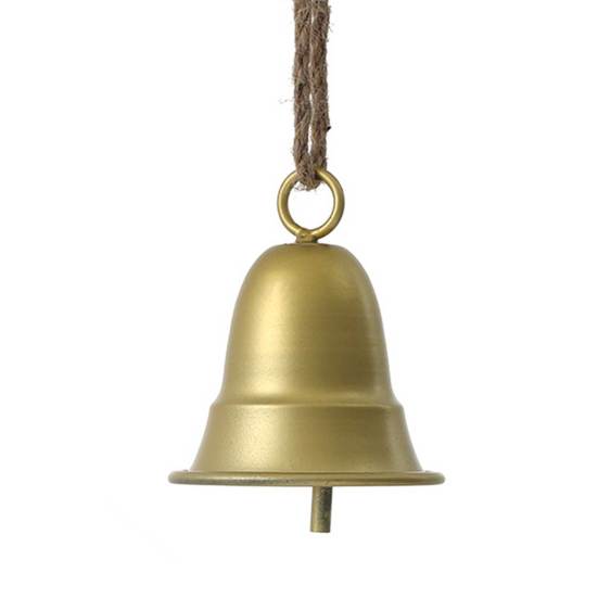 Yousheng Rustic Metal Christmas Bell Large Red Green Golden Jingle Bell Christmas Tree Hanging Decor Vintage Handmade Wind Chime for Tree Wreath Door
