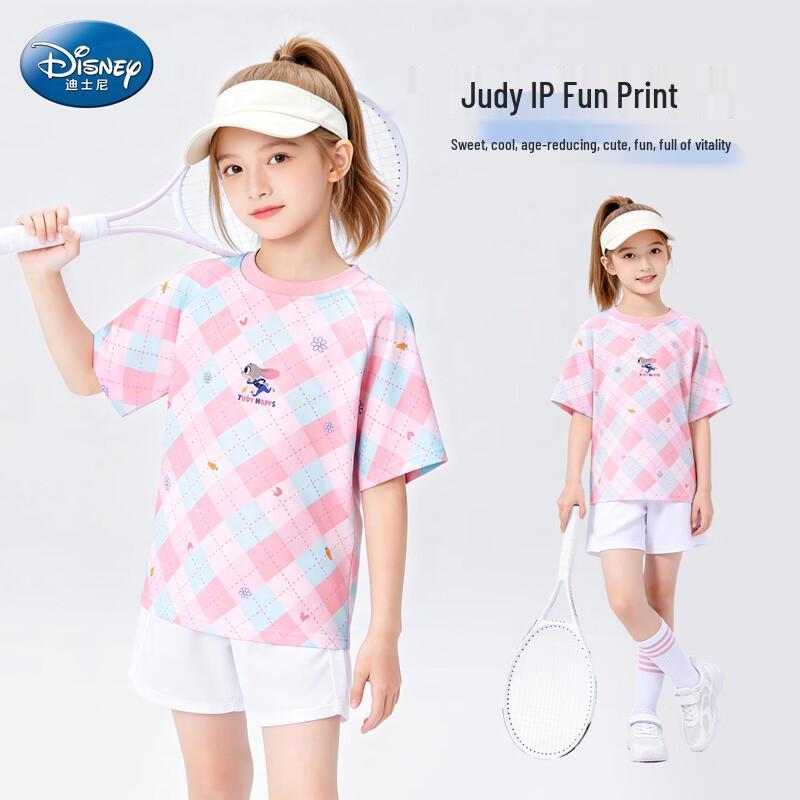 Disney Girls' Zootopia Ice Silk Short Sleeve T-Shirt