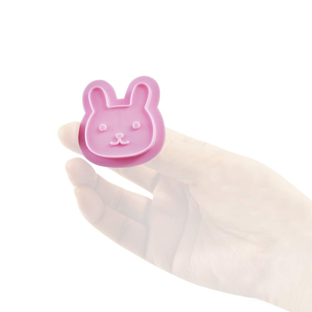 KAI Chocolate Cookie Mold Set of 3 Hedgehog Rabbit Clover COOKPAD Collaboration DL-8005