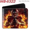 Sports Ball Bifold Wallet Football Basketball Rugby Pattern Student Coin Purse Card Holder Leather Short 1pcs