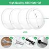 Adhesive Shower Curtain Rod Holder,No Slippage Wall Mount Retainer of Shower Rod for bathroom,Heavy Duty Tension Rod Brackets No Drilling(Shower