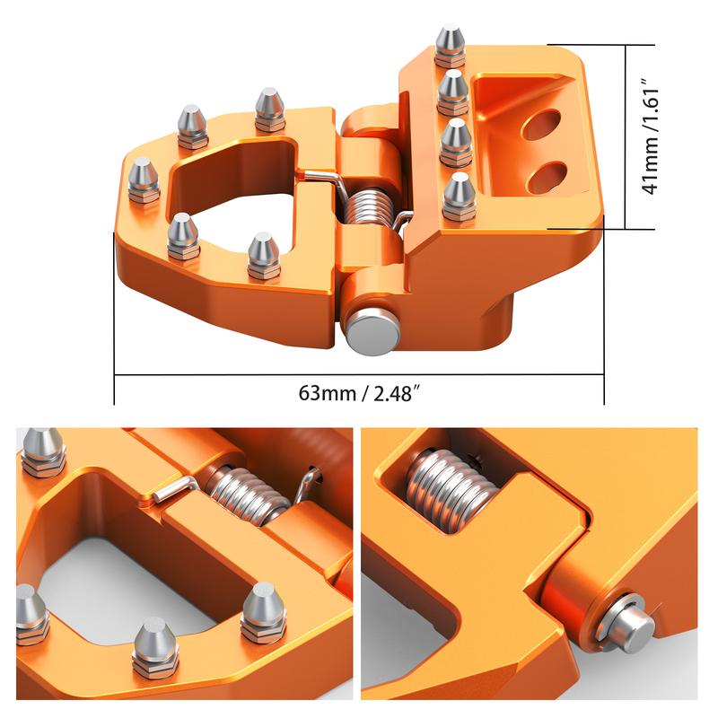 NICECNC For KTM EXC 300 2017-2024 Folding Stepped Brake Pedal Step Plate For KTM EXCF 350 SX 125 SXF 450 XC XCF XCW TPi SIX DAYS