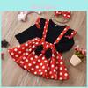 Ținută Rochie Tutu Petrecere Fetiță cu Șoricelul Minnie și Bentiță cu Fundă