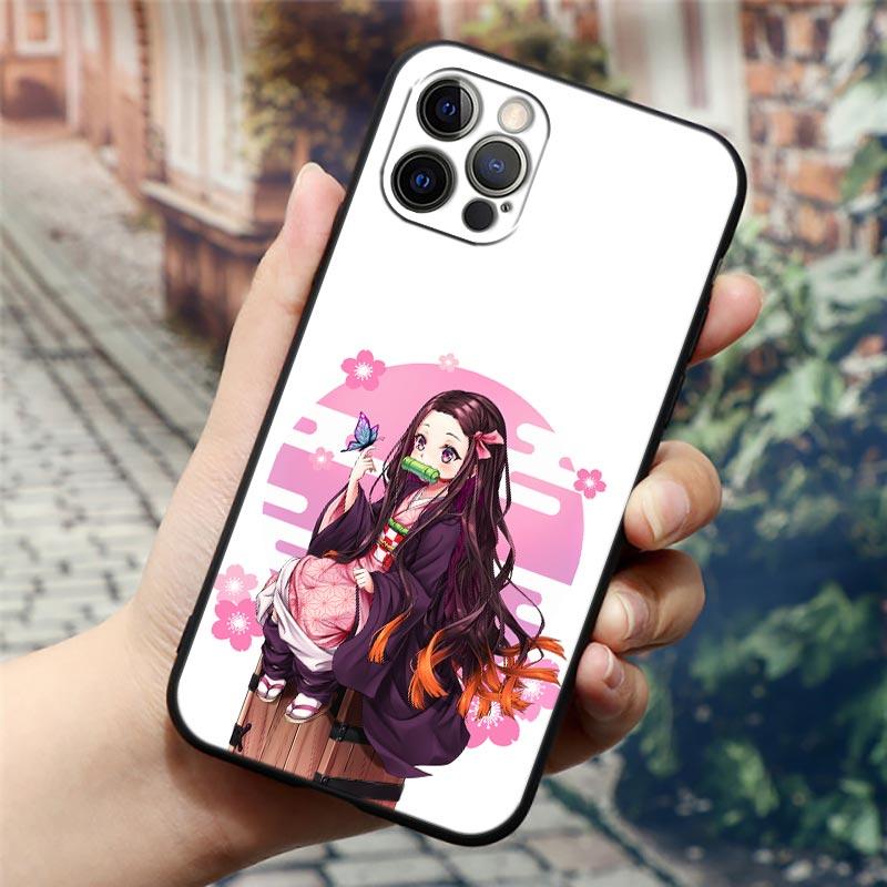 

Чехол для телефона с изображением аниме «Sexy Girl Demon Slayer» для Apple iPhone 14 13 12 11 Pro Max 8 7 SE 2020 2022 XR XS Mini Plus Fundas Coque iPhone 7 (8) Plus