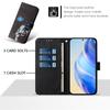 For iPhone 15 Pro Max Case Pattern Printing Wallet Phone Cover with Strap