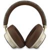 Guess Bluetooth ENC 4G Gold Script Metal Brown Over-Ear Headphones