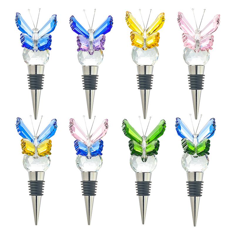 1PC Sealed Bottle Stopper Household Butterfly Party Cap Bottle Stopper Bar Crystal Festivals Multiple Options Available