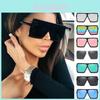 Women's Flat Top Large Steampunk Square Frame Oversize Sunglasses With Uv Protection